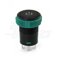 INT PULS 1P OM/OFF ROSSO/VERDE 12V 20A