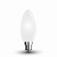 LAMPADINA LED CANDELA 4W E14 6400K TRASPARE