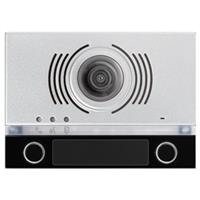 Frontalino Urmet Alpha per modulo audio/video con 2 pulsanti di chiamata e DDA, da applicare su modulo audio/video Alpha 1083/48. Colore Nero.