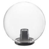 Plafoniera globo Fumè per esterno per l’illuminazione di giardini diametro 25cm IP44 attacco E27