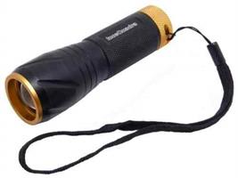 Torcia NERO LED, alluminio 5W, zoom regolabile, luce fino a 200 mt