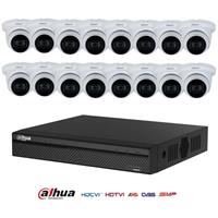 KIT DAHUA 16 TELECAMERE MINIDOME 5MP + XVR 16 CANALI