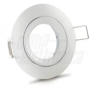 Supporto bianco per lampada led alpha elettronica ghiera orientabile diametro 83mm Attacco NON incluso