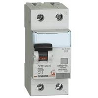 Interruttore magnetotermico differenziale Bticino 2 moduli attacco DIN poli 1P+N 16 A potere di interruzione 4.5kA da 230 V
