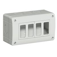 Custodia Bticino 25404 serie Matix 4 moduli IP40 senza sportellino