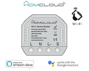 Modulo Dimmer Smart Home Wifi da Incasso Homcloud