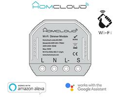 Modulo Dimmer Smart Home Wifi da Incasso Homcloud