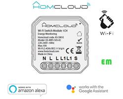 MODULO INTERRUTTORE SMART WIFI CON MONITORGGIO ENERGIA
