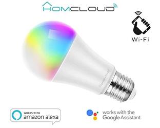 Lampadina Wi-Fi 11W E27 RGB + CCT (tutte le tonalità di bianco) dimmerabile comandabile da Smartphone e Vocalmente. Compatibile con Amazon Alexa e Google Home