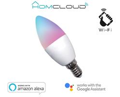 LAMPADINA WIFI RGBW E14 C37 DIMMERABILE