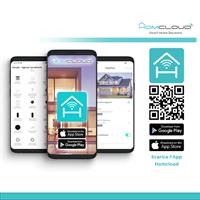 Videocitofono/campanello wifi Homcloud con IP54 (outdoor) alimentato 12-24V o a BATTERIE INTEGRATE compatibile con Amazon Echo Show