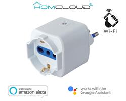 Presa Wi-Fi intelligente ITALIANA 16A comandabile da Smartphone e Vocalmente Spina 3 poli 16A Presa schuko-bipasso