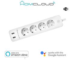 MULTIPRESA WI-FI 16A 4 POSTI+2USB CONTROLLO ENERGIA