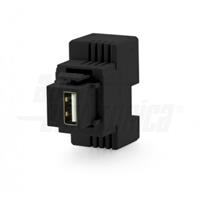 CARICATORE KEYSTONE USB 5V 3A COLORE NERO