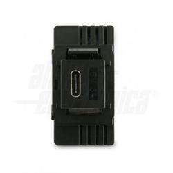 CARICATORE KEYSTONE USB 5V 3A COLORE NERO