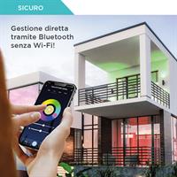 Lampadina attacco E27 10W smart e wifi colore luce RGB 3WHITE dimmerabile