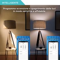 Lampada GU10 SMART WIFI da 6W RGB, 3 white, dimmerabile.