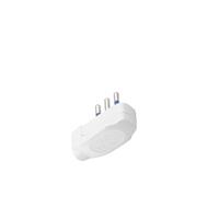 SPINA PIATTA 2POLI+T 10A 250V COLORE BIANCO