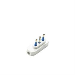 SPINA PIATTA 2POLI+T 16A 250V COLORE BIANCO