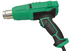 Pistola termica con Custodia in plastica con 5 accessori