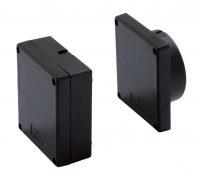 Coppia di fotocellule V2 elettronica modello DFN da incasso e da parete sincronizzate autoallineanti 12/24V portata 30mt