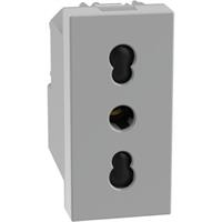 Presa bipasso Bticino Matix Go 2P+T 16 A 250 V 1 modulo colore grigio