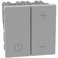Dimmer Bticino Matix Go JG4410 a pulsante per lampade con ballast uscita, 240 V 60 Hz 2 moduli colore grigio