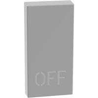 Copritasto Bticino Matix Go JG4916N con simbolo off per comandi assiali 1 modulo grigio