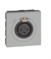 Connettore audio Bticino Matix Go JG4295 XLR 3 pin maschio 2 moduli colore grigio