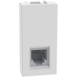 Presa telefonica RJ11 Bticino Matix GO JW4258RJ11 tipo K10 1 modulo bianca