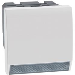 Lampada segnapasso con LED Bticino Matix Go JW4382 230V 2 moduli colore bianco
