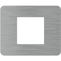 Placche Matix Go JA4802ES 2 moduli colore acciaio