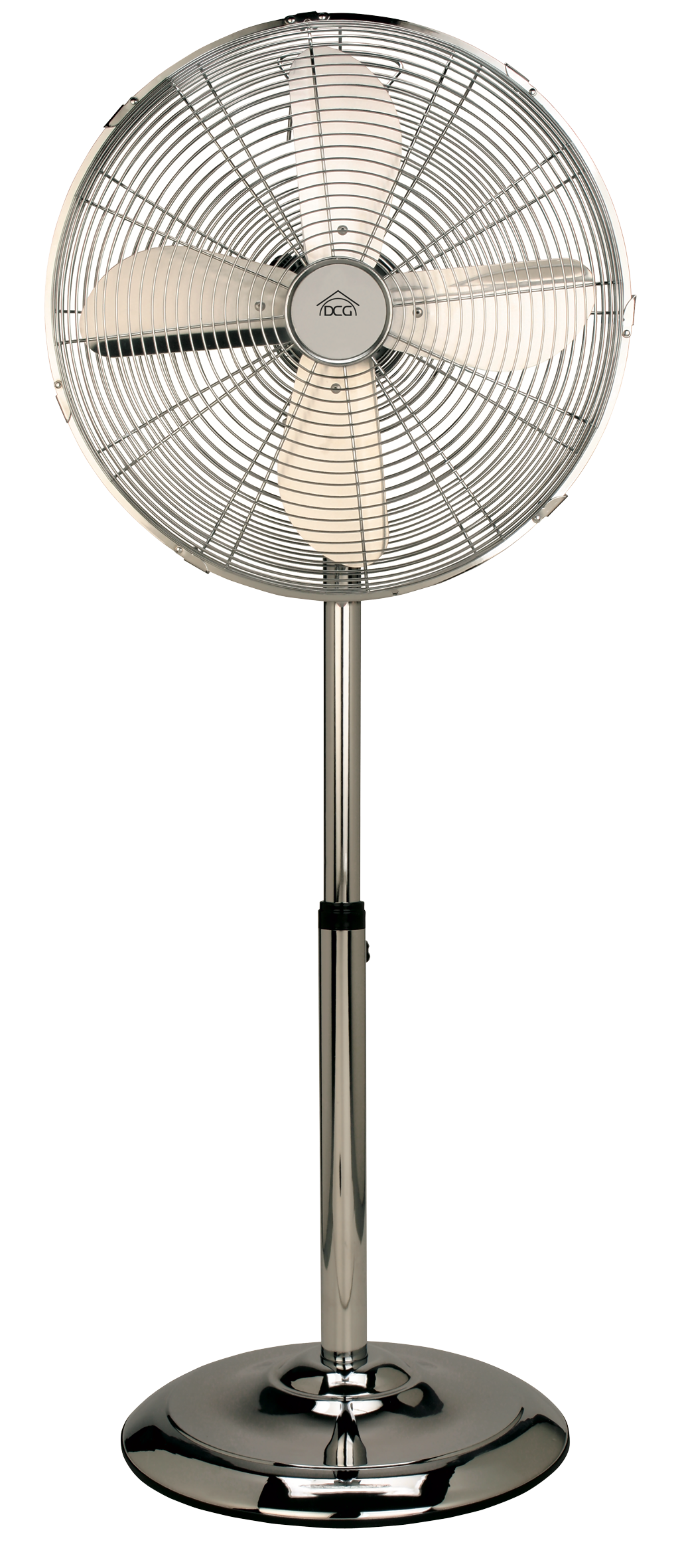 Ventilatore a piantana in acciaio cromato DCG VE9090 pale dm. 40cm