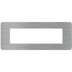 Placche Matix Go JA4807ES 7 moduli colore acciaio