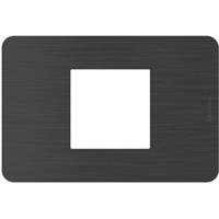 Placche Matix Go JA4819EN 2 moduli ravvicinati colore nichel nero