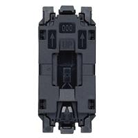 Interruttore Vimar Linea 30000 1 modulo 10A allineato colore nero