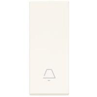 Tasto con simbolo campanello Vimar Linea 31000.CB allineato e illuminabile 1 modulo colore bianco