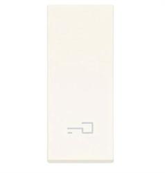 Tasto con simbolo chiave Vimar Linea 31000.PB allineato e illuminabile 1 modulo colore bianco