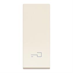 Tasto con simbolo chiave Vimar Linea 31000.PC allineato e illuminabile 1 modulo colore canapa