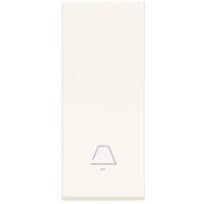 Tasto con simbolo campanello illuminabile Vimar Linea 31000A.CB assiale 1 modulo colore bianco