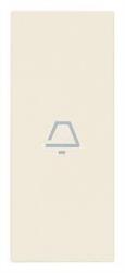 Tasto con simbolo campanello illuminabile Vimar Linea 31000A.CC assiale 1 modulo colore canapa