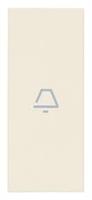 Tasto con simbolo campanello illuminabile Vimar Linea 31000A.CC assiale 1 modulo colore canapa