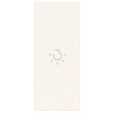Tasto con simbolo luce illuminabile Vimar Linea 31000A.LB assiale 1 modulo colore bianco