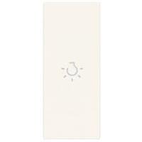 Tasto con simbolo luce illuminabile Vimar Linea 31000A.LB assiale 1 modulo colore bianco