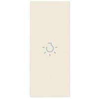 Tasto con simbolo luce illuminabile Vimar Linea 31000A.LC assiale 1 modulo colore canapa