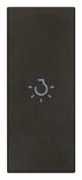 Tasto con simbolo luce illuminabile Vimar Linea 31000A.LG assiale 1 modulo colore nero