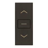 Commutatore a due tasti Vimar Lina 30060.G 10A 1 modulo colore nero