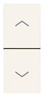 Due pulsanti interbloccanti Vimar Linea 30062.B 10A 1 modulo colore bianco