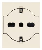 Presa bipasso a filo Vimar Linea 30211.C standar italiana 16A 2 moduli colore canapa