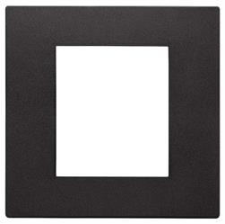 Placca Vimar Linea 30642.02 2 moduli colore nero tecnopolimero